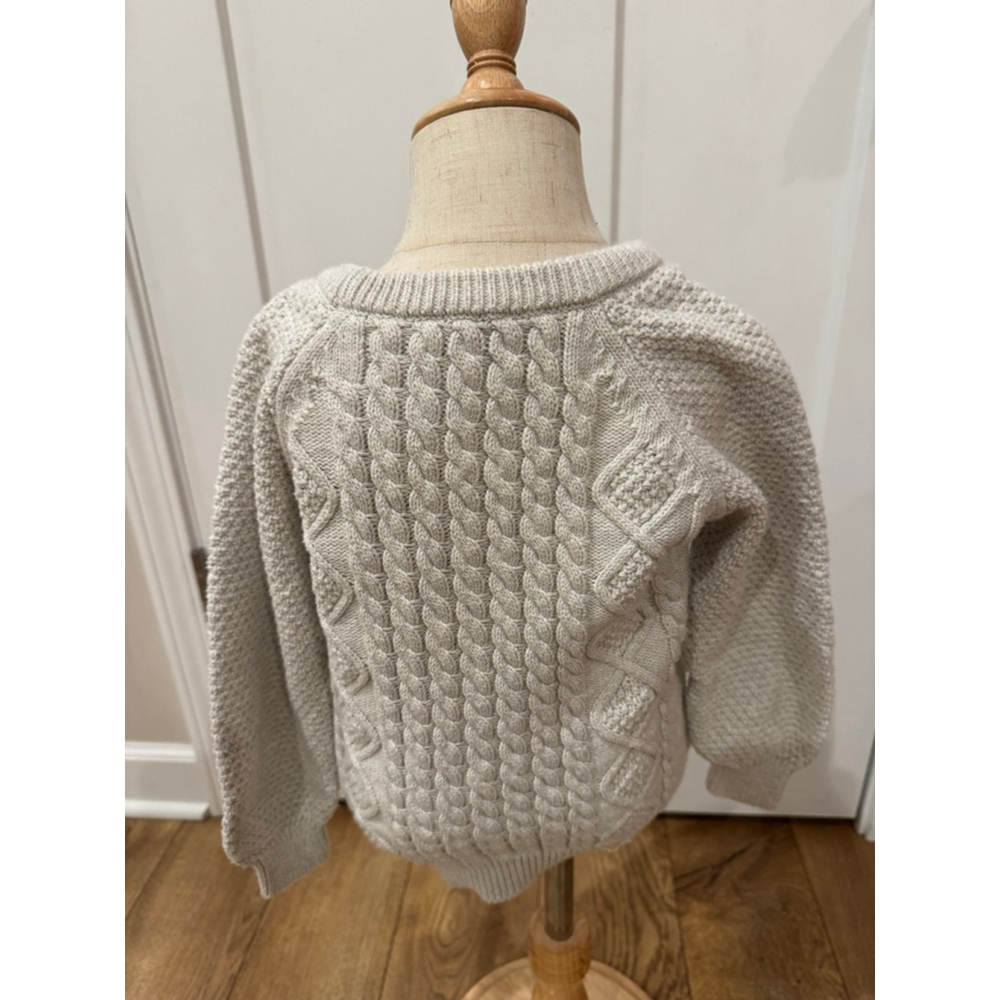 Jamie Kay Sweater 5Y Sweater Beige Cable Knit - Picture 3 of 6